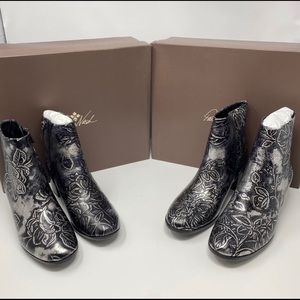 Patricia Nash Marcella Pewter Boots 10